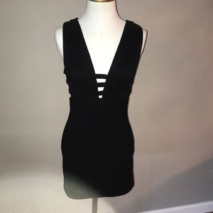 TOBI Black Dress with Cutouts